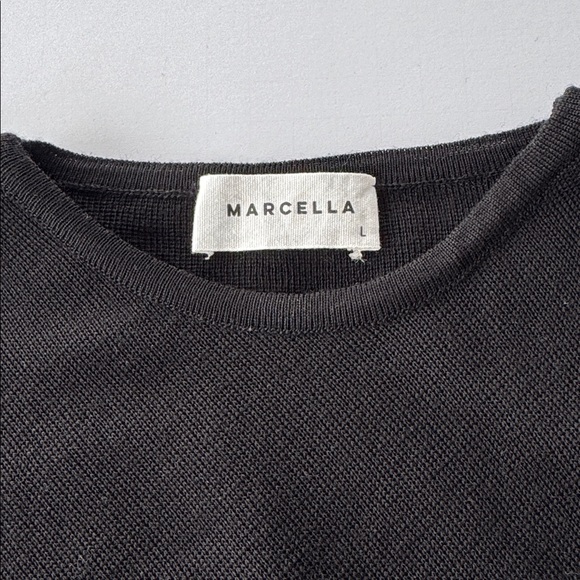 Marcella NYC / Marcella Moda Koya merino wool short-sleeved tunic, NWOT, size L - Picture 4 of 8